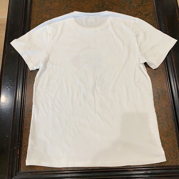 {Old Navy}Mens Sz M White Bah Hum Pug T-shirt - Picture 3 of 4
